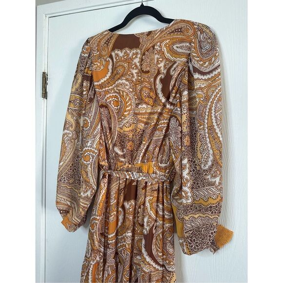 Flying Tomato Womens V-Neck Boho Printed Maxi Size Small - Picture 10 of 10